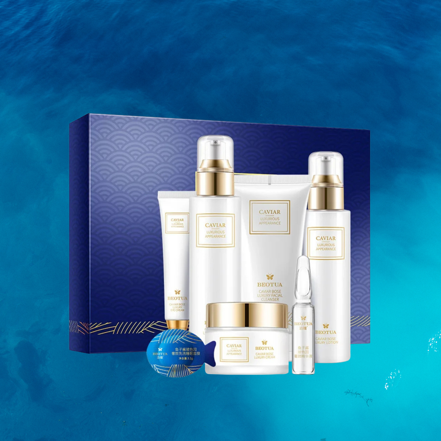 Set de Skincare de Caviar · 15 Piezas