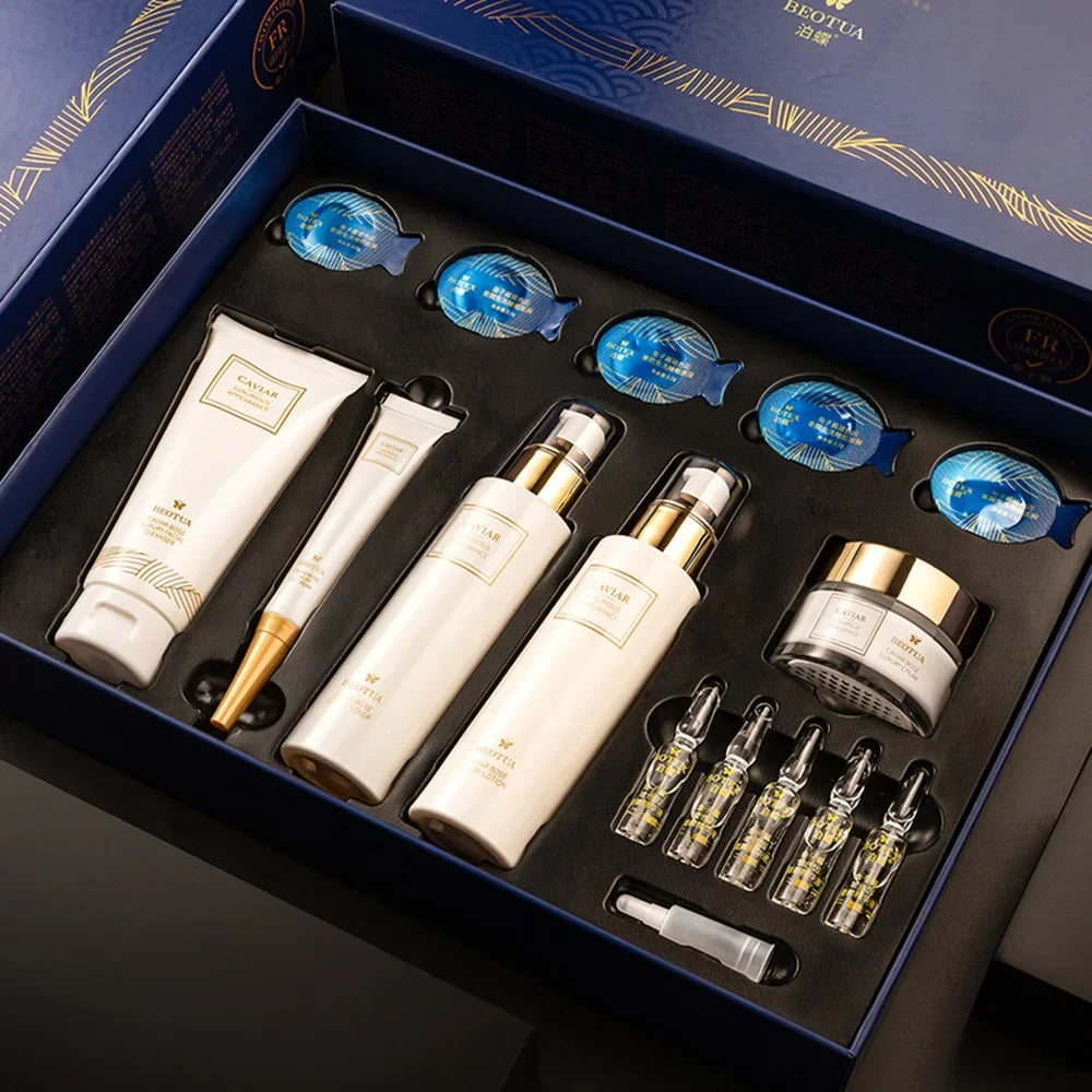 Set de Skincare de Caviar · 15 Piezas